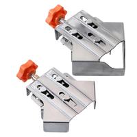 90 Degree Right Angle Clamp 2/4PCS Stainless Steel Carpenter Splicing Quick Clamp Locator Fixed Frame Clamp Tool for Woodworking