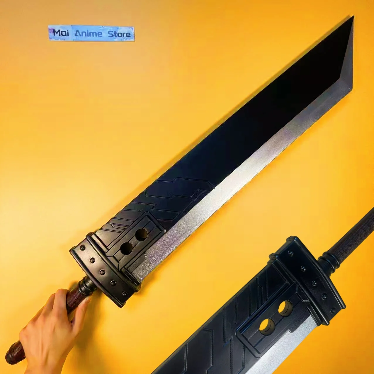 100 سنتيمتر سحابة الفتنة كاتانا الحجم الحقيقي اليابانية كاتانا سيف ساموراي أنيمي فاينل فانتسي 7 تأثيري الدعامة شفرة النينجا سكين لعبة هدية