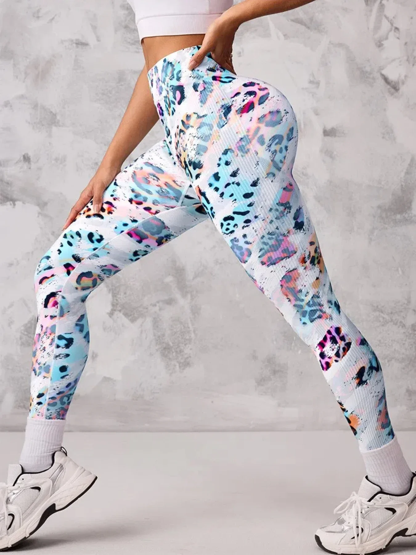 Fashion Women Beautiful Print Leggings Yoga Pants High Waist Jeggings Stretch Pants Hot Sale Gym Fitness Sweatpants Mujer