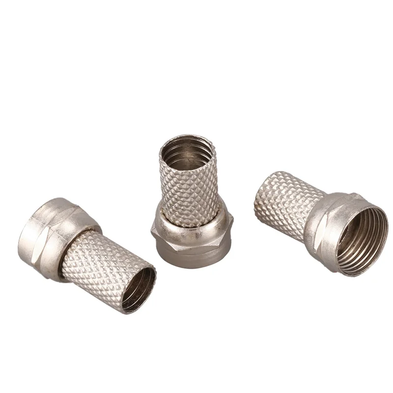 

400Pcs CCTV RG6 F-Type Twist-On Coax Coaxial Cable RF Connector Male-A80Z