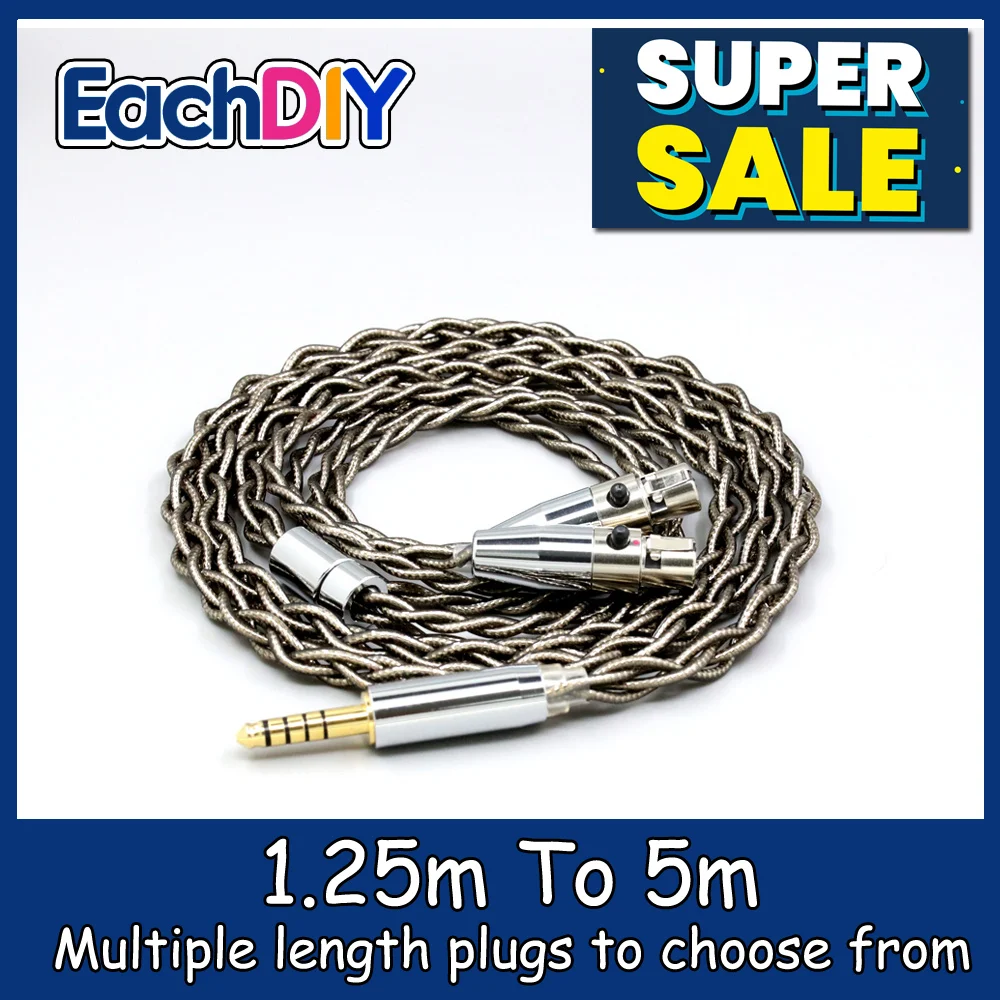 

99% Pure Silver Palladium + Graphene Gold Earphone Shield Cable For Monolith M1570 Over Ear Open Back Balanced Planar LN008221