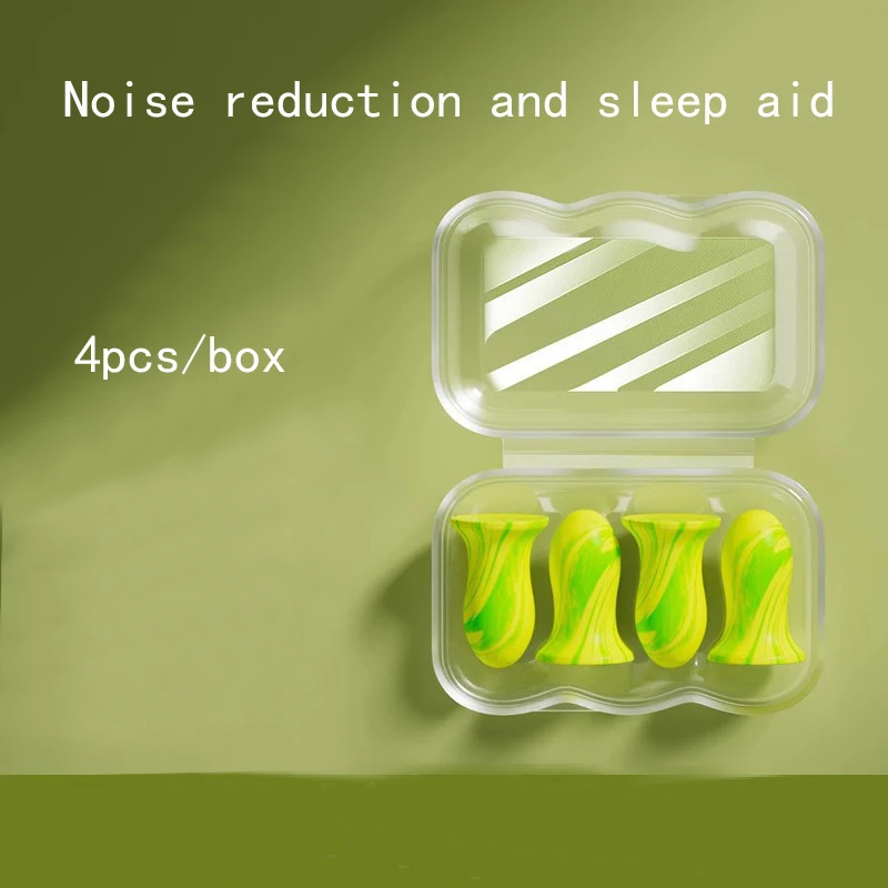 4pcs Earplug Anti-noise Sleeping Super Sound Insulation and Noise Reduction Earplug Mute Anti-snoring Powerful Sound Insulation