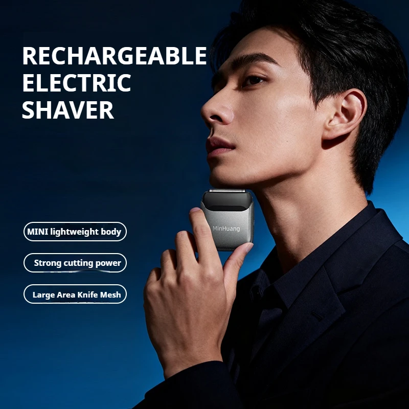 

Mini Triple Blade Cordless Beard Trimmer Razor Rechargeable Electric Face Body Shaver For Men Convenient Razor