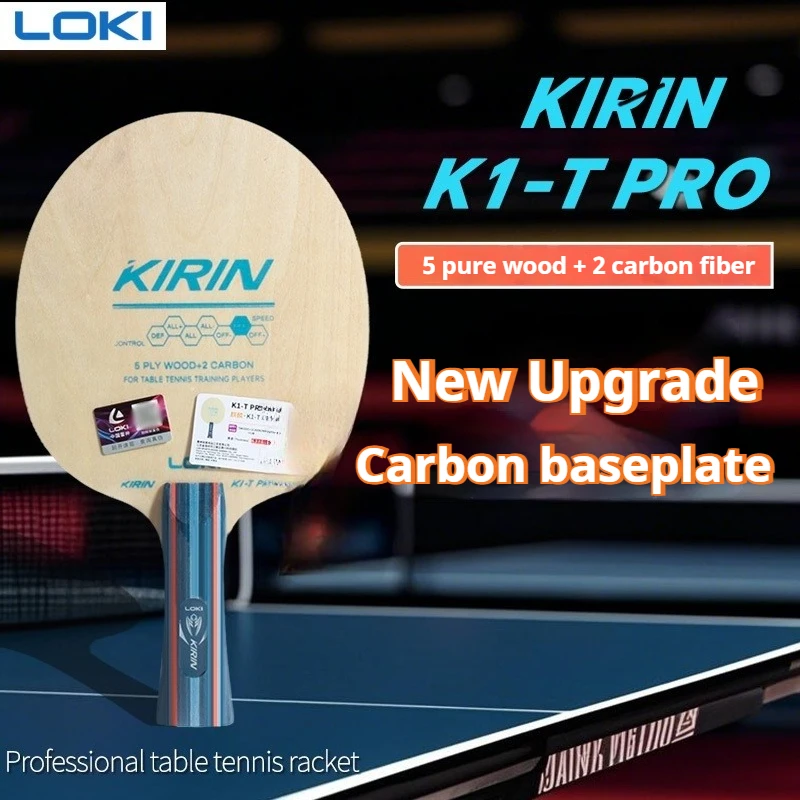 

LOKI K1-T PRO 7-Ply Table Tennis Blade 5 Wood Plus 2 Carbon Ping Pong Paddle Professional Table Tennis Racket Penhold/Shakehand