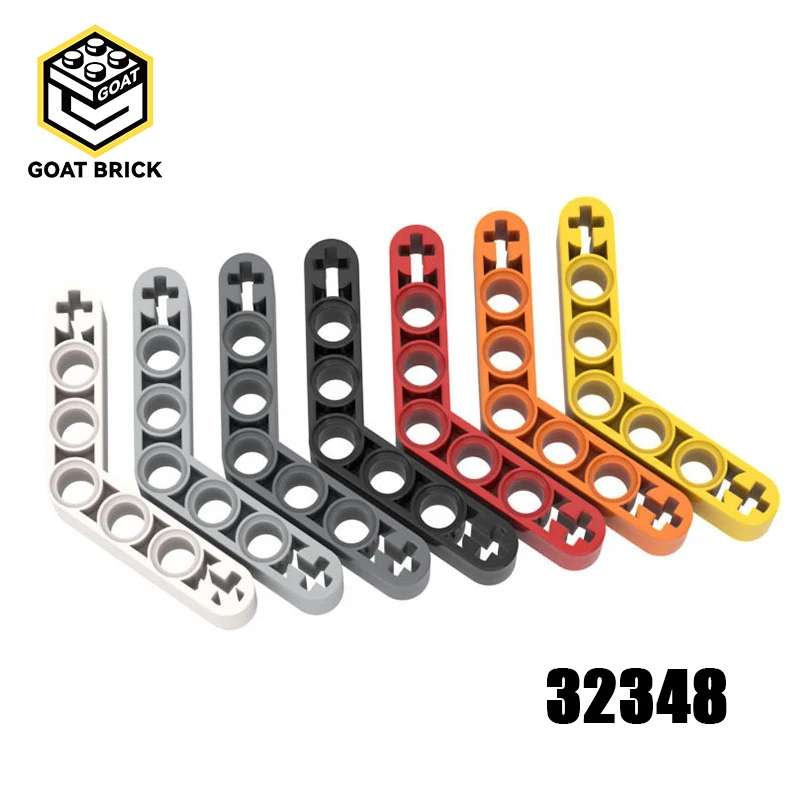 

10Pcs MOC Parts 32348 42165 High-Tech Beam 1 x 7 Bent (4 - 4) Thick Compatible Bricks DIY Building Blocks Particle Kid Toy Gift