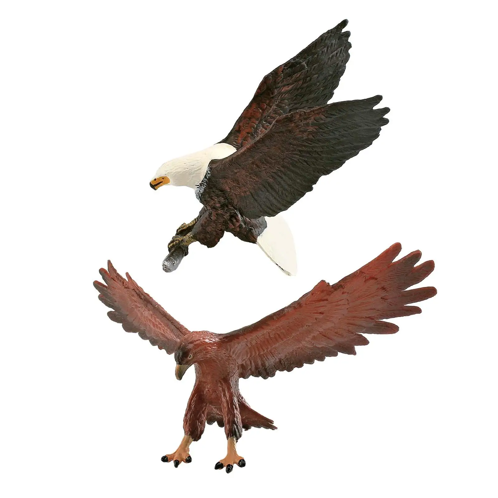 Simulation Animal Figurine PVC Eagle Statue Wildlife Bird Model Shelf Ornament Collectible for Children Home Decor view 4