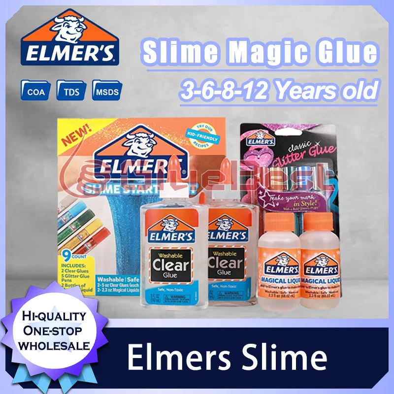 

Elmers Slime Набор Crystal Mud DIY Arts Crafts Kit для детей 3, 6, 8, 12 лет Безопасная нетоксичная моющаяся забавная игрушка Оригинальный продукт