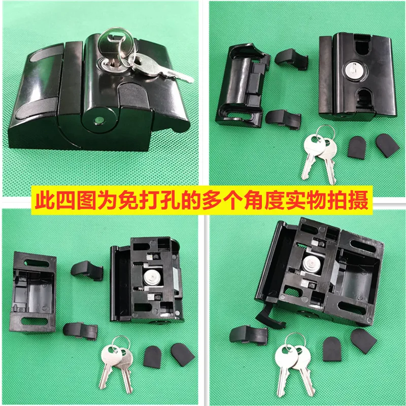 Imagem -03 - Bloqueio Mecânico sem Soco Industrial Porta de Cerca de Alumínio Bloqueio do Armário Porta de Segurança 304045 Universal