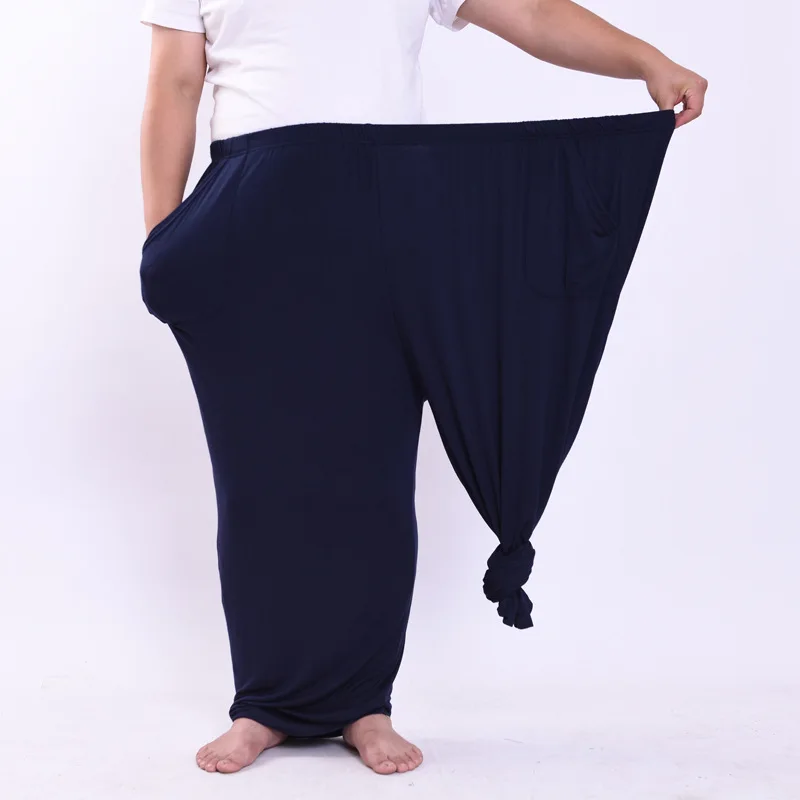 16XL 260KG Men High Elastic Sleep Pants summer spring modal casual home pants new large size men's super soft men's pants