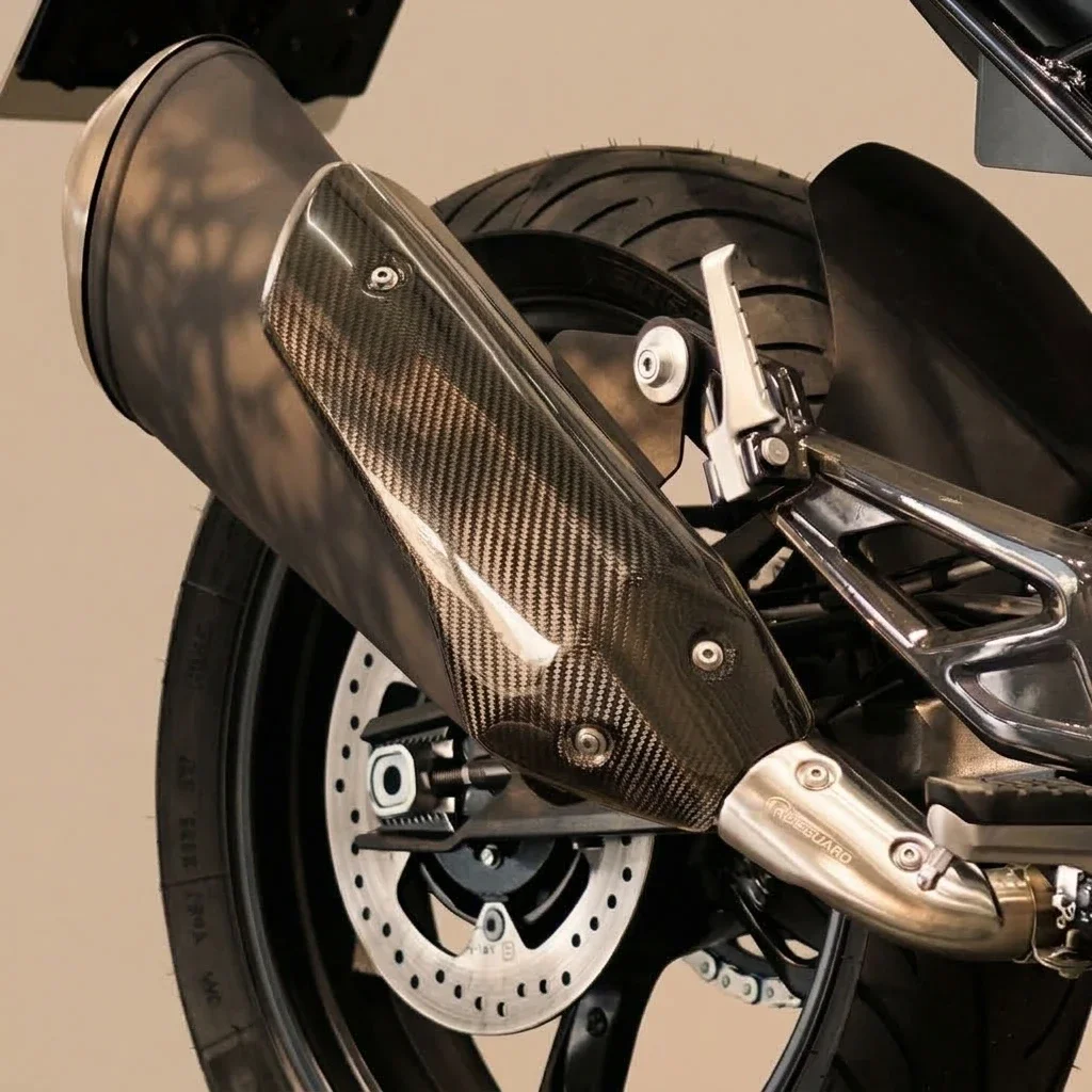 Carbon Fiber Exhaust Pipe Thermal Insulation Cover for BMW Motorrad G310R 2016-2023