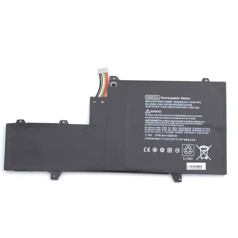 JGTM batterie d'ordinateur portable lithium ion batterie prix OM03XL 11.55V 3800mAh pour HP ElitePleX360 1030 NipHSTNN-IB7O