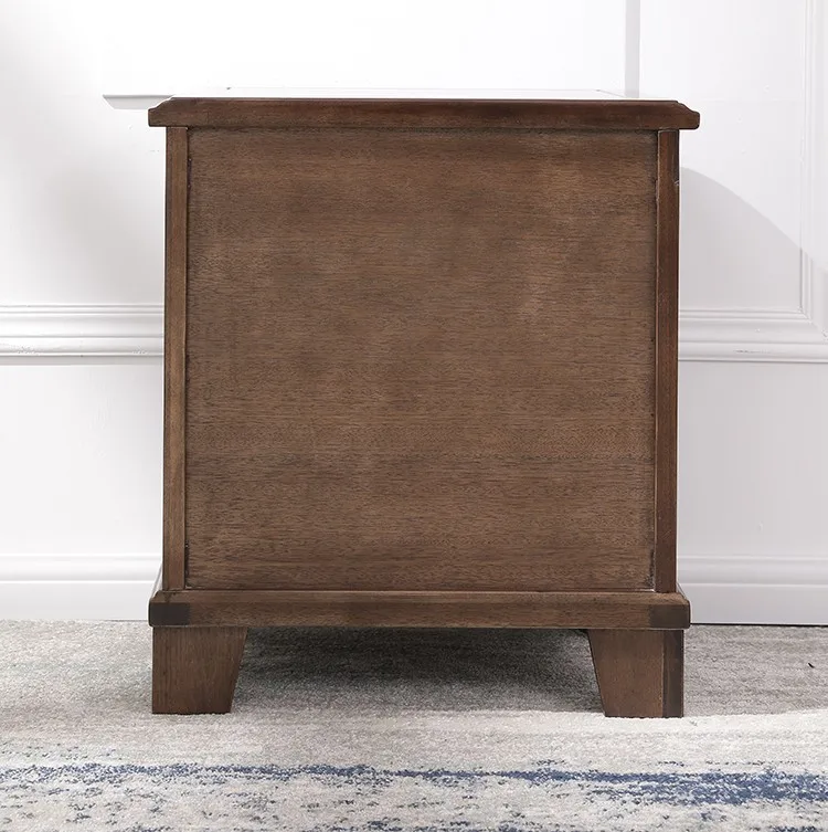All solid wood American bedside table modern simple bedroom bedside locker high-end retro style bedroom bedside table