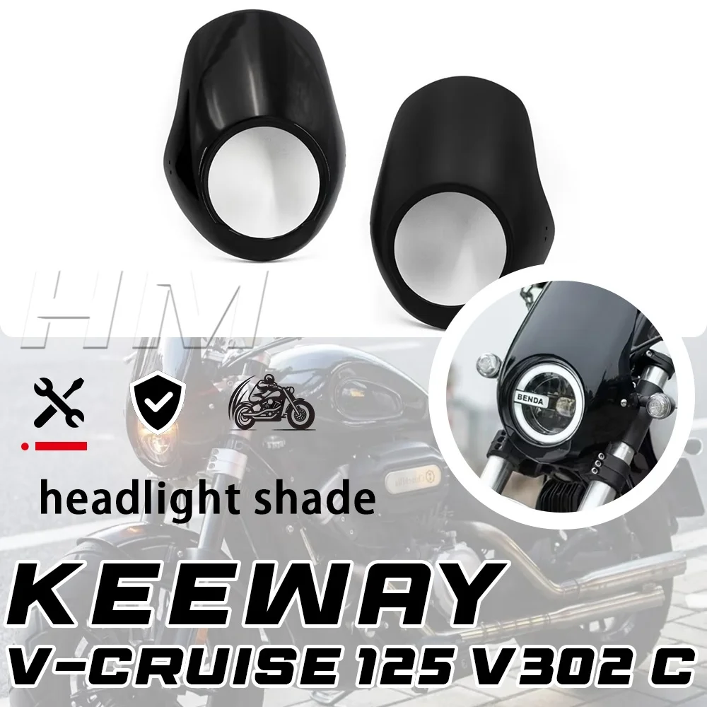 For Keeway V302 C V Cruise 125 modified black windshield 125 V-CRUISE v302 c