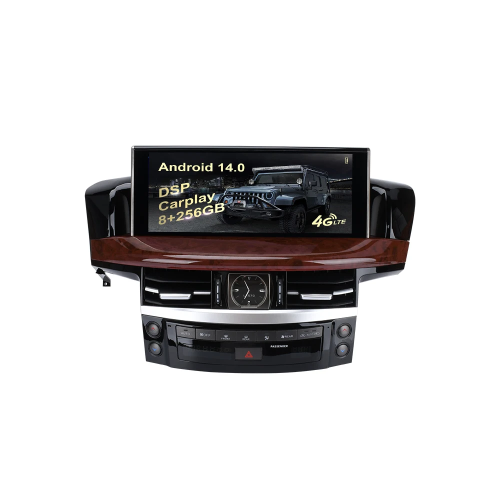 10.25Inch Android 14.0 Touch screen Car Radio for Lexus LX LX570 2008 - 2015 To 2023 Car Multimedia player stereo radio GPS unit