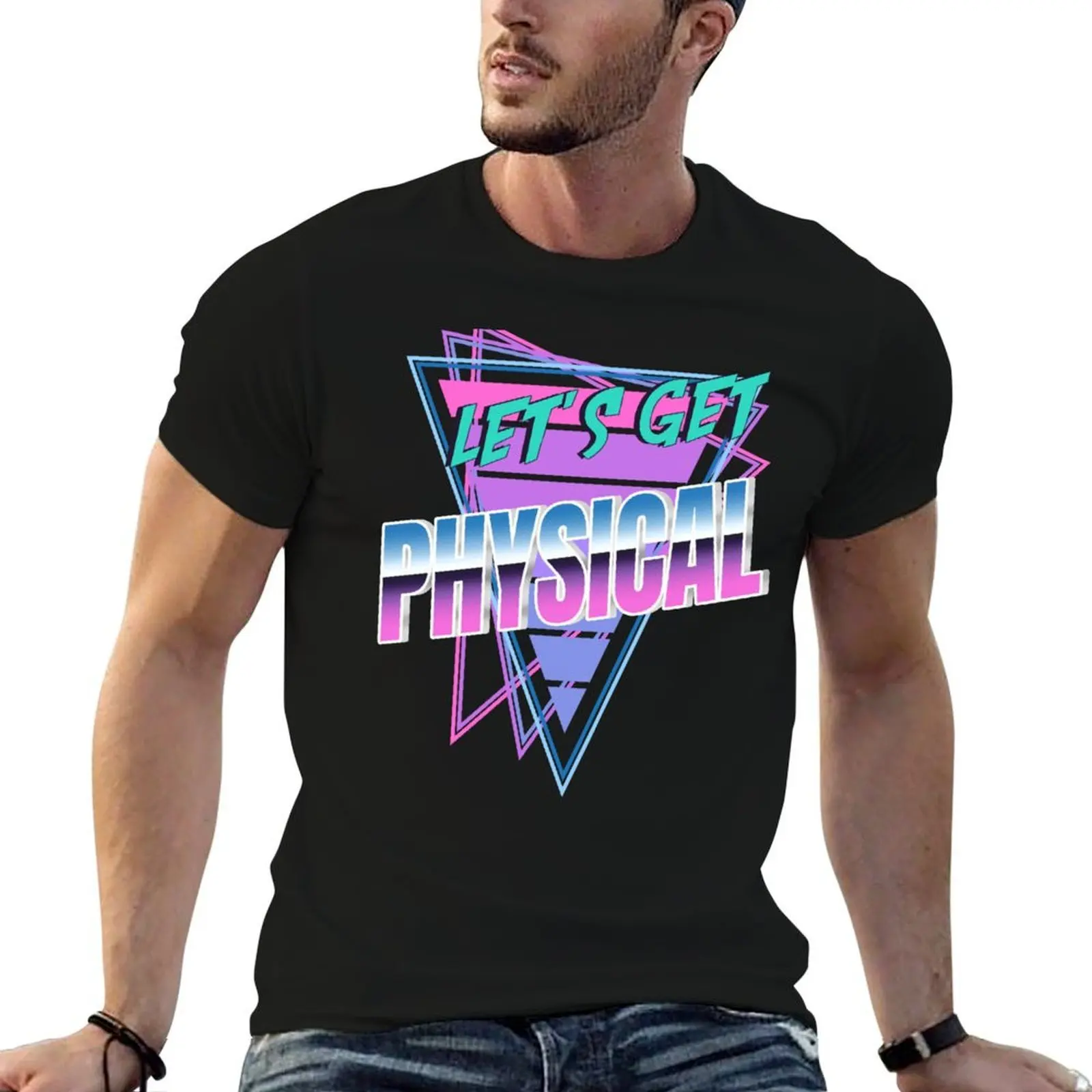 Let's Get Physical Totally Rad 80s Costume T-Shirt Personalized t-shirt plus size tops workout shirts for men
