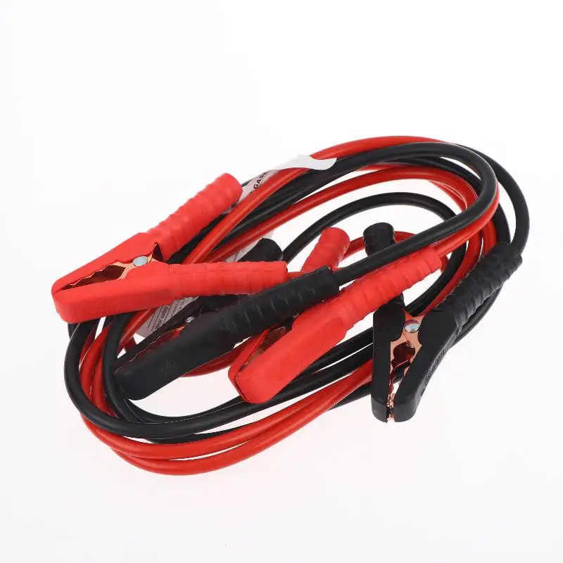 @*Car Battery Booster Cable Heavy Duty Emergency Jumper Wire with Soft Insulated Clamps for Sedan SUV Use