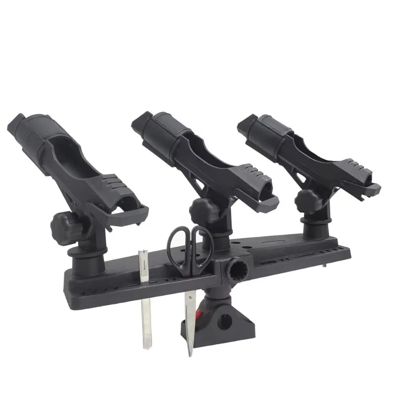 3 Triple Adjustable Multiple Inflatable Floating Bridge Boat Fishing Rod Boat Rod Bracket