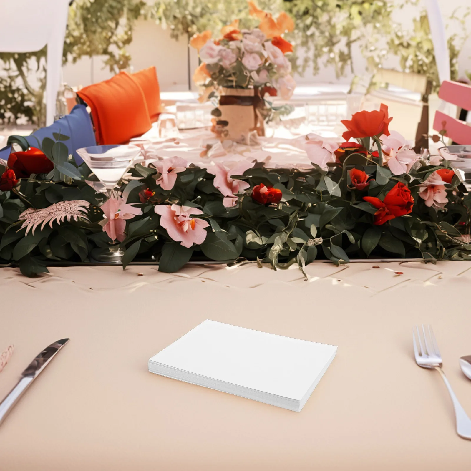

25 Pcs Blank Table Number Card Diy Crafting Paper Cardboard Construction Cardstock Congratulations Letter
