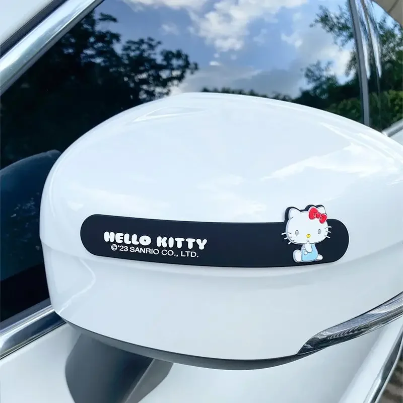 Sanrio anime cartoon car door handle anti-collision strip Hello Kitty bumper door bowl anti-scratch decorative accessories gift