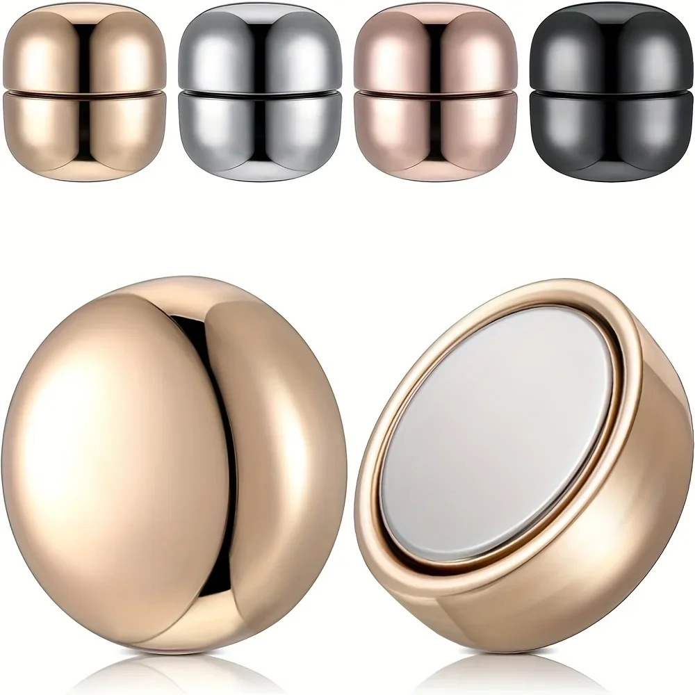 4-teiliges Set mit magnetischen Haarnadeln, Haarnadeln für Damen-Kopftücher, vielseitig einsetzbare Kleidungsmagnete, runde Clips – Detail 1