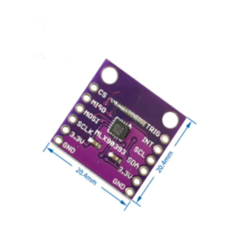 MLX90393 Number Three-Dimensional Hall sensor Displacement Angle Rotation3DLocation MW