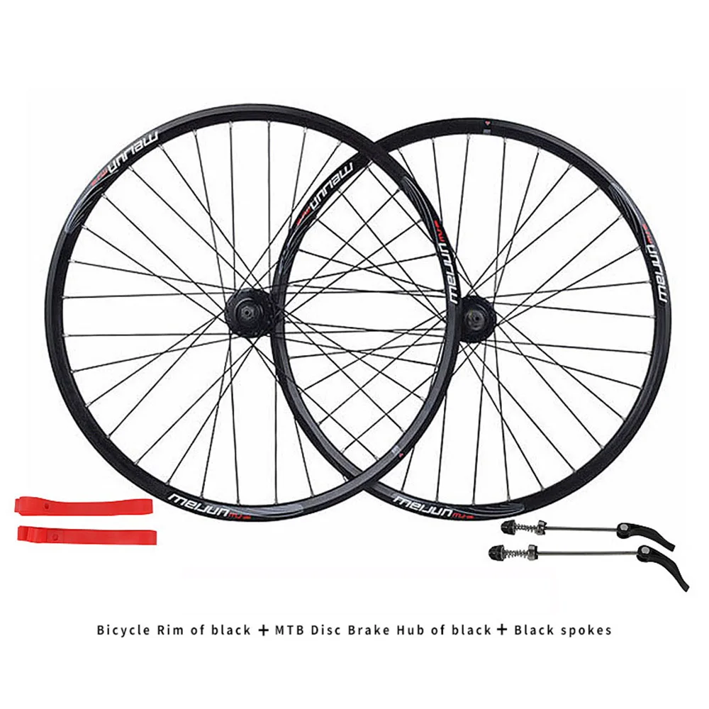 26 inch Mountain bike wheel set MTB disc brake wheelset Aluminum alloy double rim 32 hole hub QR 100*9mm 135*10MM bicycle wheels