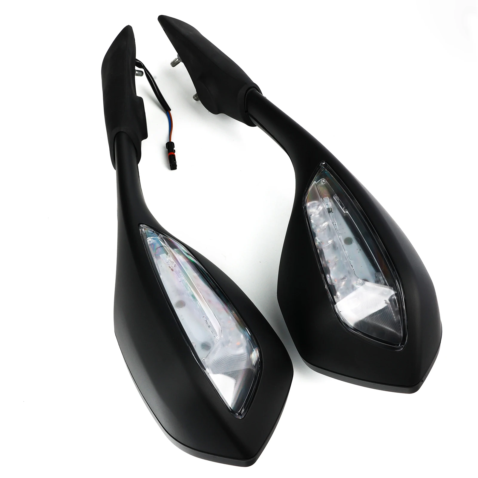 Motorcycle Racing Rear View Mirrors With Turn Signals LED Signal For BMW S1000RR 2019-2021 Left Right Rearview