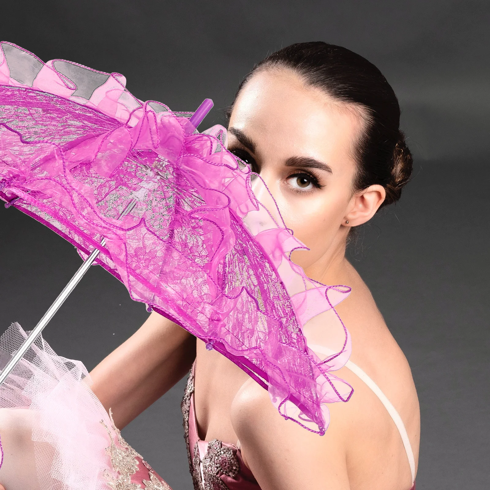 

Wedding Umbrella Parasol Vintage Lace Bridal Umbrella Handmade Tea Party Photo Prop Decoration for Women