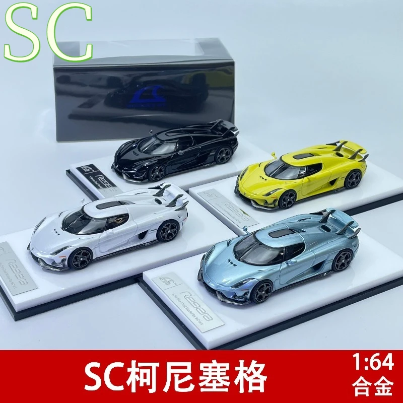 SC ART 1:64 Alloy Regera Limited Edition Realistic Car Model Display Piece Collection Gift for Boys