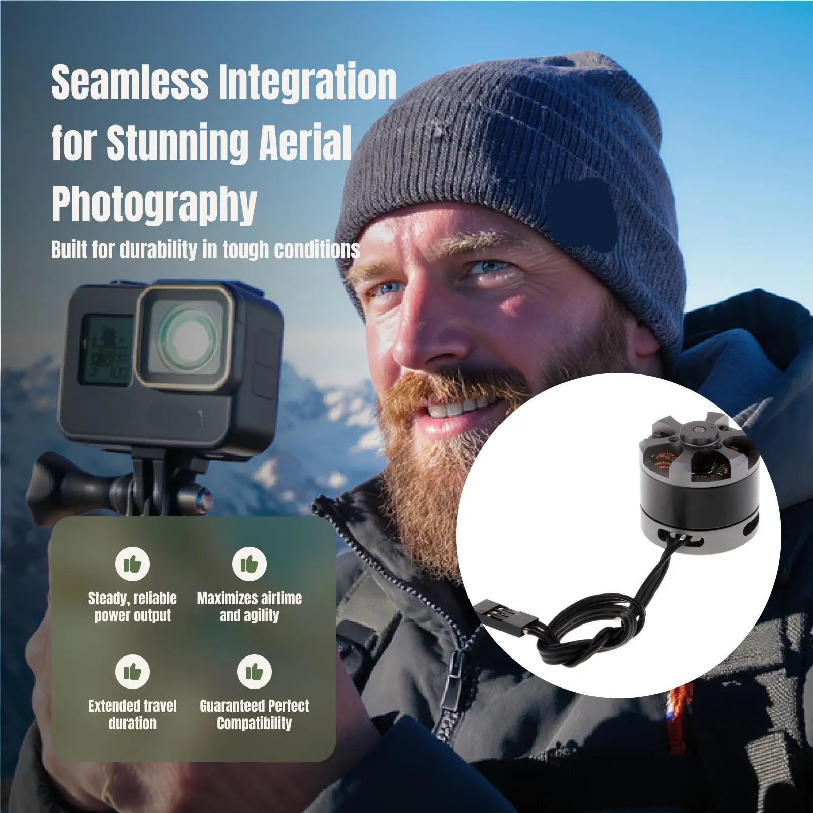 3 Gimbal Brushless 2208 Motor Alloy RC Quadcopter Accessory for 100-200g Gopro3 Camera Stabilizer