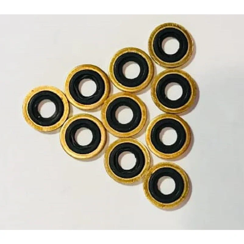 Pressure reducer gasket CGA870 sealing ring imported oxygen meter film switch American standard valve inflatable gasket brass