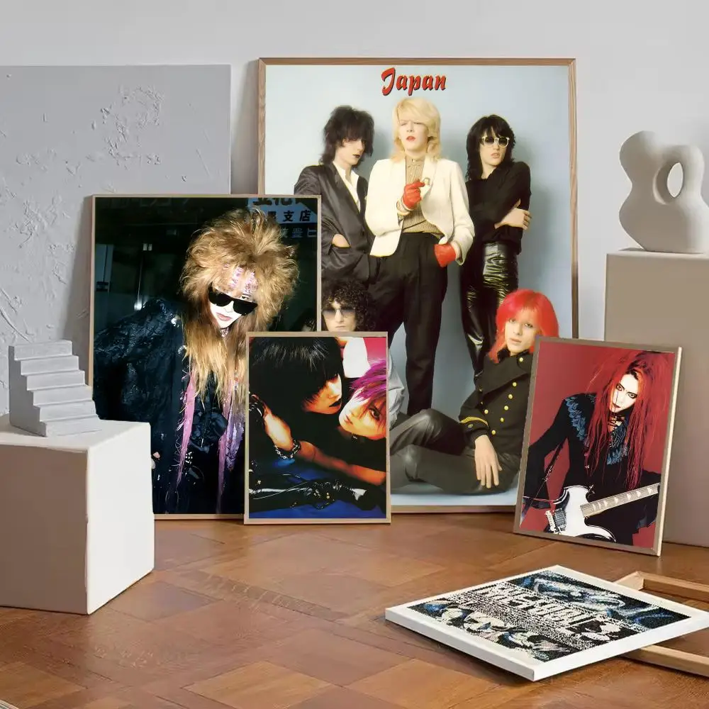 Visual kei rock band X Japan Poster HD Self-Adhesive Wall Decor Home Office Dorm Bedroom & More Ideal Gift Choice