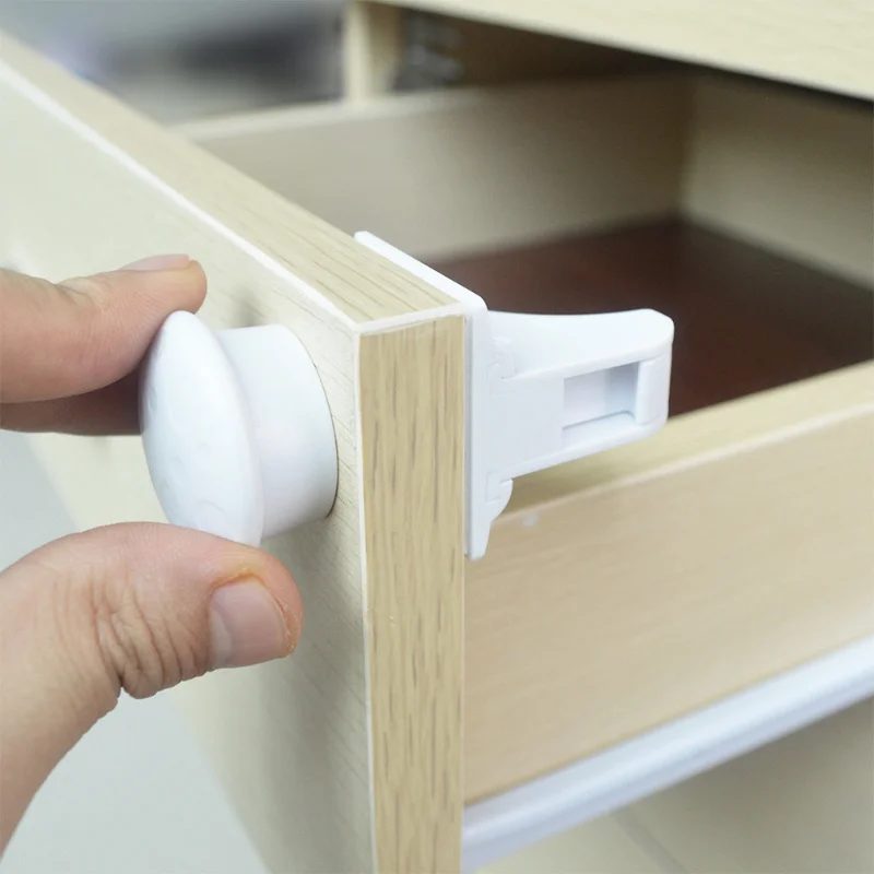 Magnetic Child Lock Children Protection Baby Safety Lock Drawer Latch Cabinet Door Lock Limiter Children Security Locks