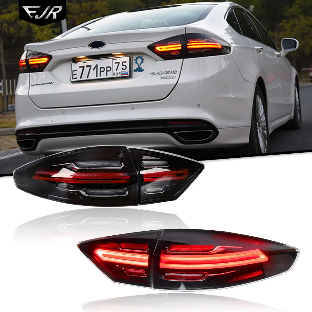 For Ford Mondeo 2013-2016 Taillights Assemblies Modified to Porsche Style LED Flowing Light Rear Tail Lamp Car Accessories