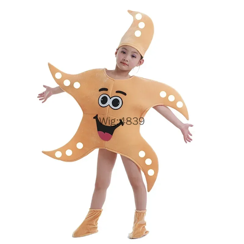 Children Dancewear Ocean Animal Cosplay Costume Clownfish Dolly Nemo Starfish Lobster Parent-Child Costume Performance Clothing view 4