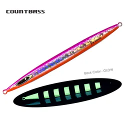 COUNTBASS Deep Vertical Jigging Lues, Glow Snapper Metal Fishing Jigs Saltwater Bait  400g 14oz