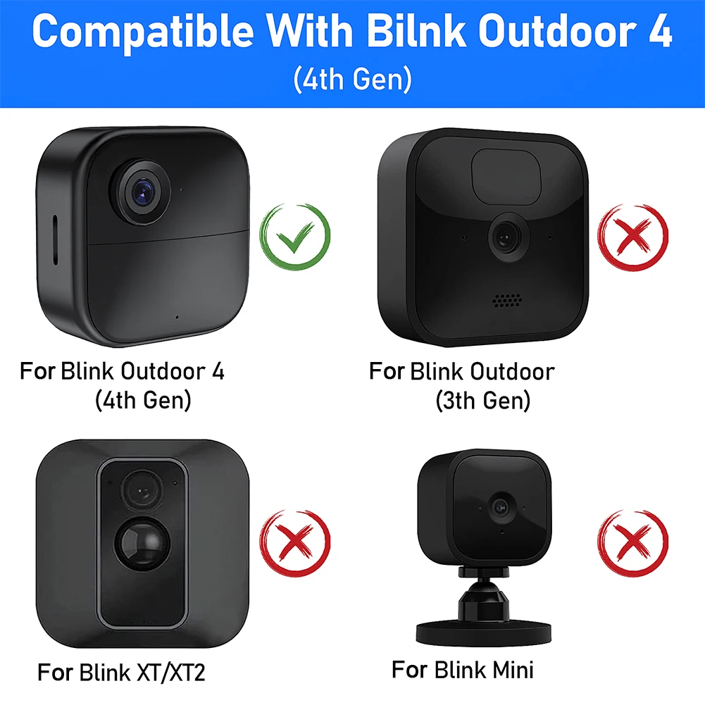 1-10 Stuks Siliconen Beschermhoes Soft Cover Camera Protector Anti-Kras Accessoires Compatibel Voor Blink Outdoor/indoor 4