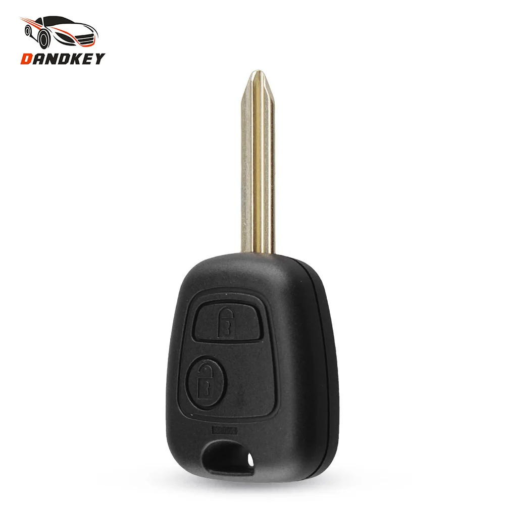 DANDKEY For Peugeot Partner Expert Boxer SX9 Shell Remote Car Key Case 2 Buttons Fob Replacement