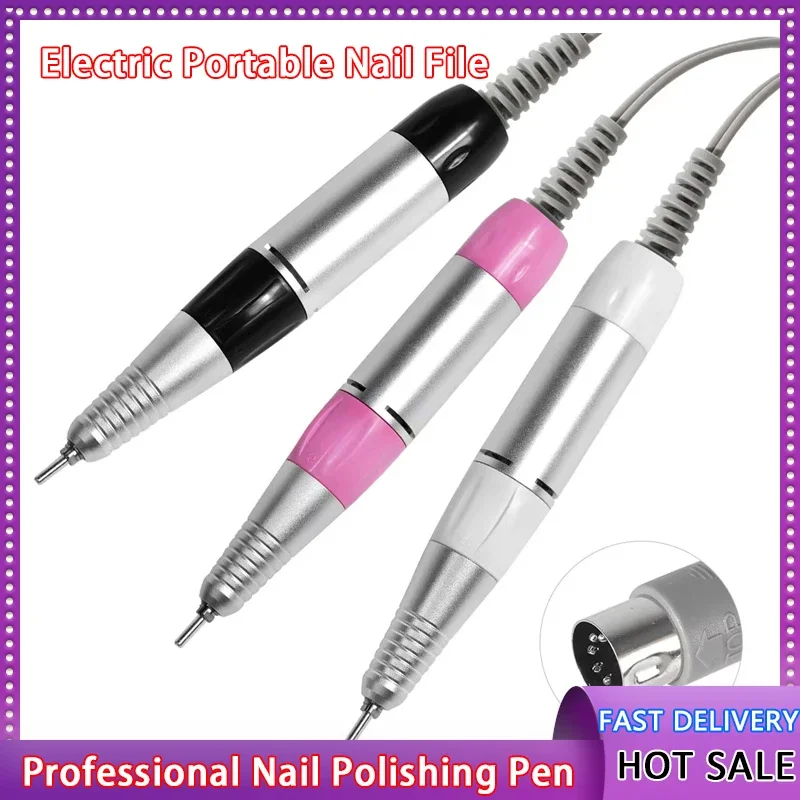 

35000 об/мин, 5 контактов, электрическая дрель для ногтей, ручка, наконечник, сменная ручка для педикюра, маникюрный инструмент для красоты, аксессуар ABE