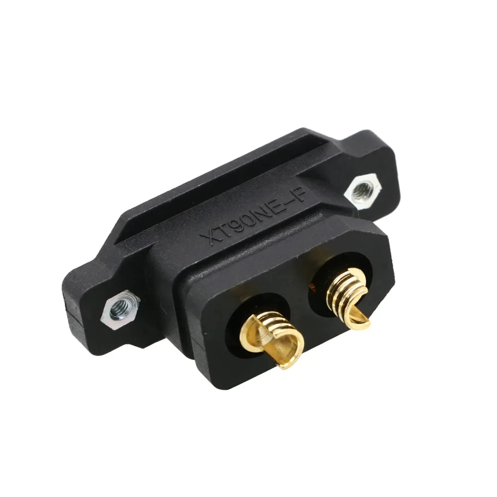 1 / 2 / 5pcs Amass XT90NE-F Battery Connector XT90E Female Plug Gold-plated XT90 Mountable Connector Yellow / Black Socket