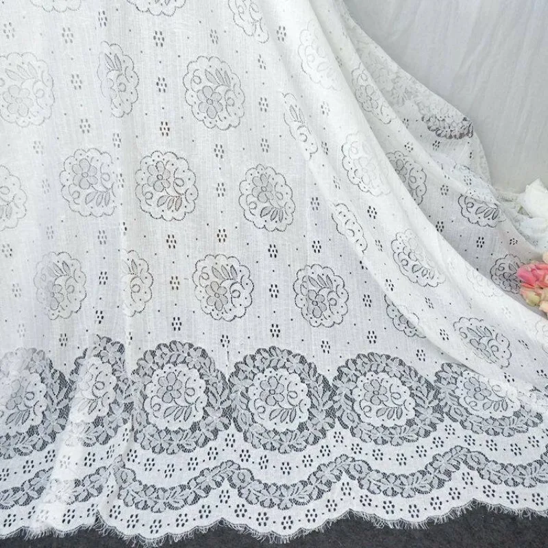 High content cotton, heavy-duty retro classic eyelashes, lace fabric, DIY clothing accessories, dresses, home decor fabrics
