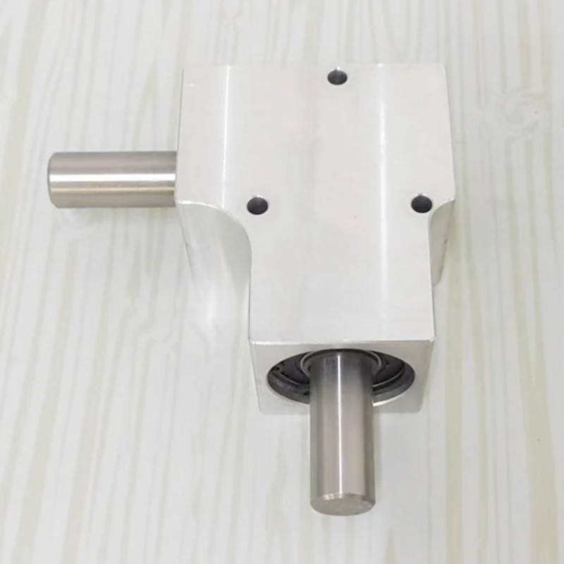 Small commutator turner spiral bevel gearbox speed ratio 1:1 shaft diameter 15mm single/double output shaft