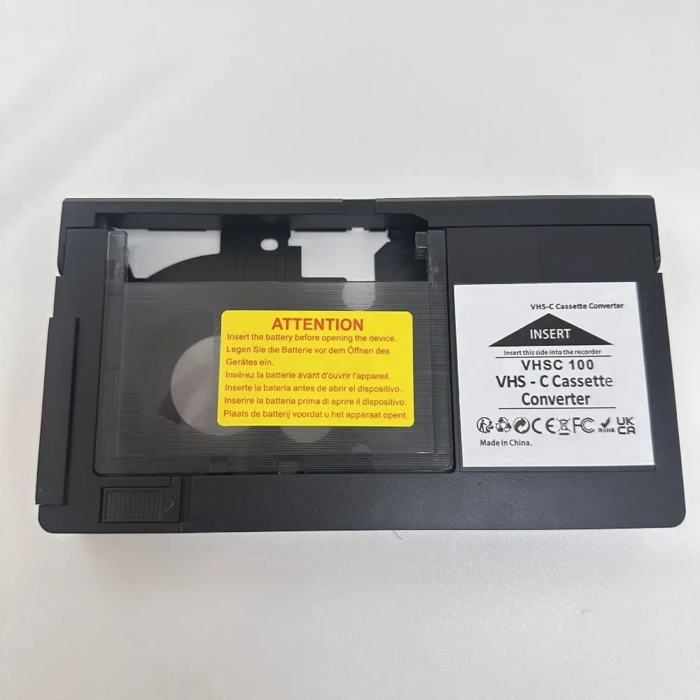 Support Playback Recording Camcorder Cassette Adapter Box One Key Control for VHS To for VHSC Cassette Converter