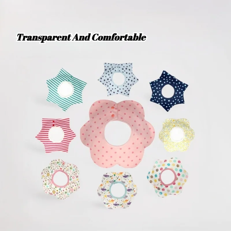 Baberos de alimentación absorbentes fuertes, pétalo de algodón giratorio de 360 grados para niños pequeños, paños para eructar de doble capa, babero de verano para recién nacidos