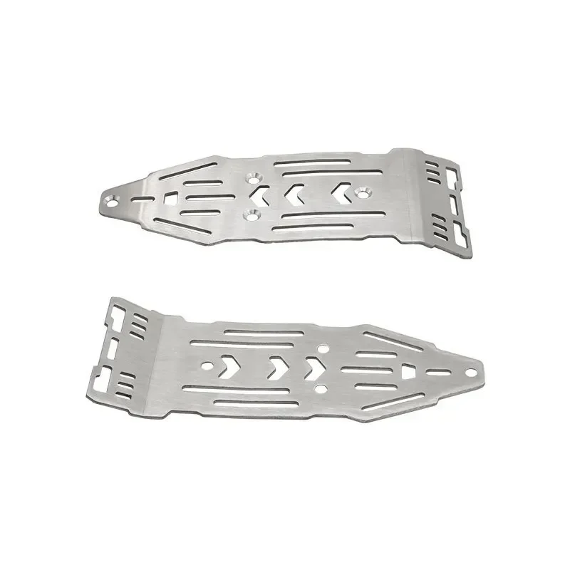 Plaque antidérapante de Protection d'armure de châssis en acier inoxydable en métal pour Arrma 1/8 Mojave 4S 4X4 RC, pièces de mise à niveau de voiture