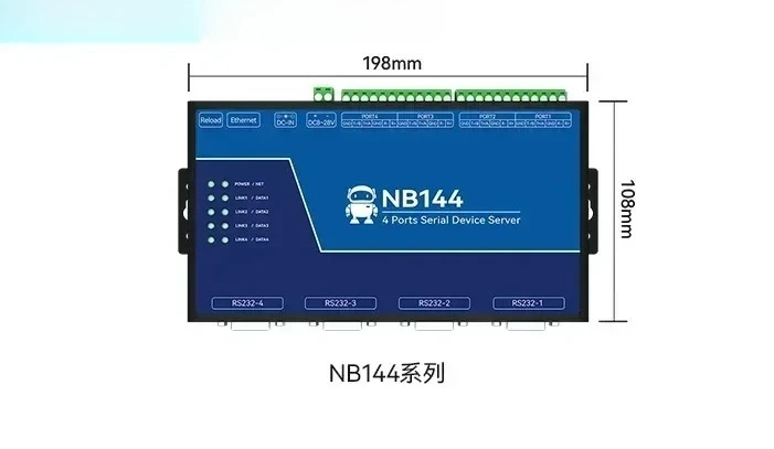 

4-way serial server 485 to Ethernet communication Modbus communication module rs485 to TCP/IP gateway MQTT protocol HTTP