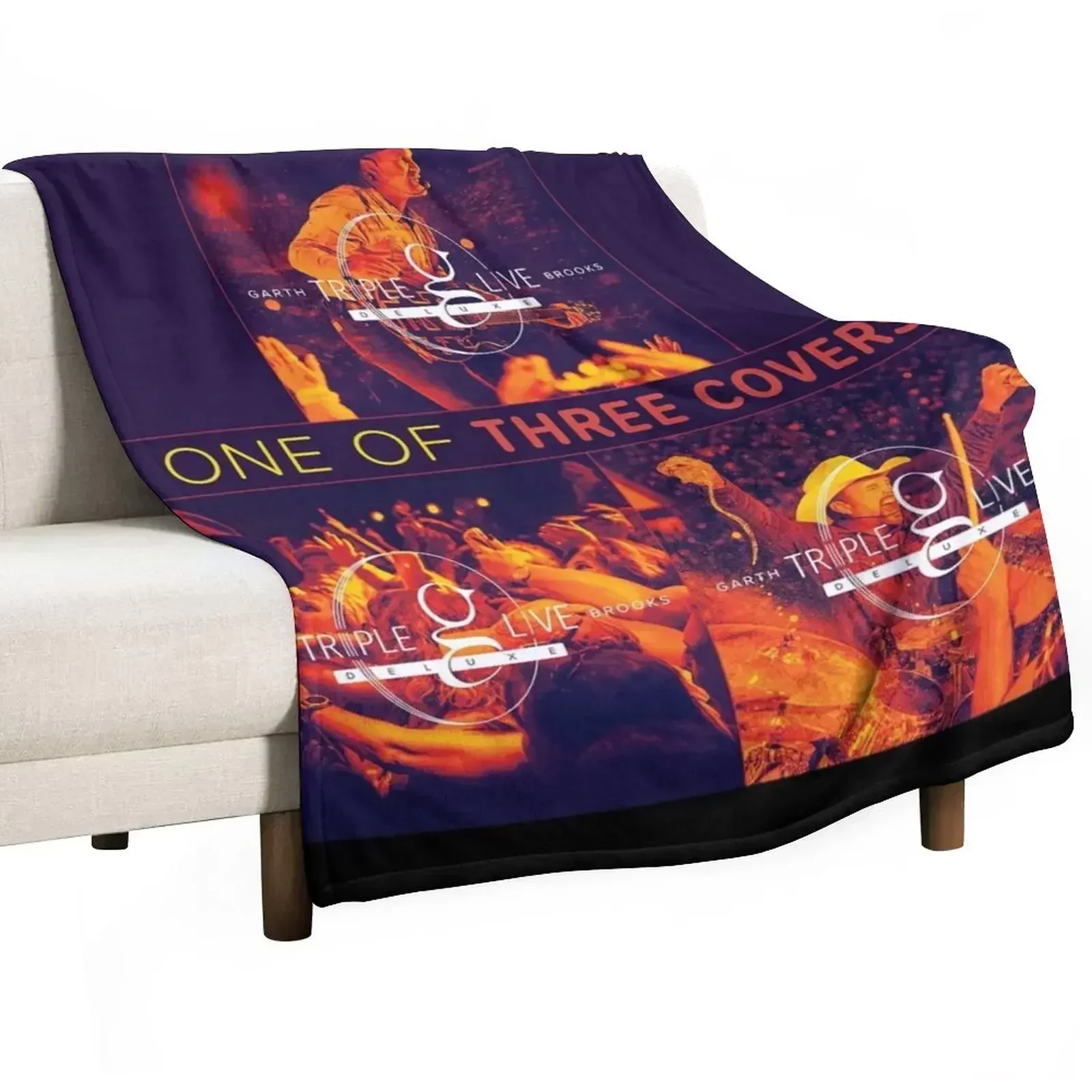 

Garth Brooks Triple Live Deluxe Throw Blanket decorative Luxury Brand Blankets