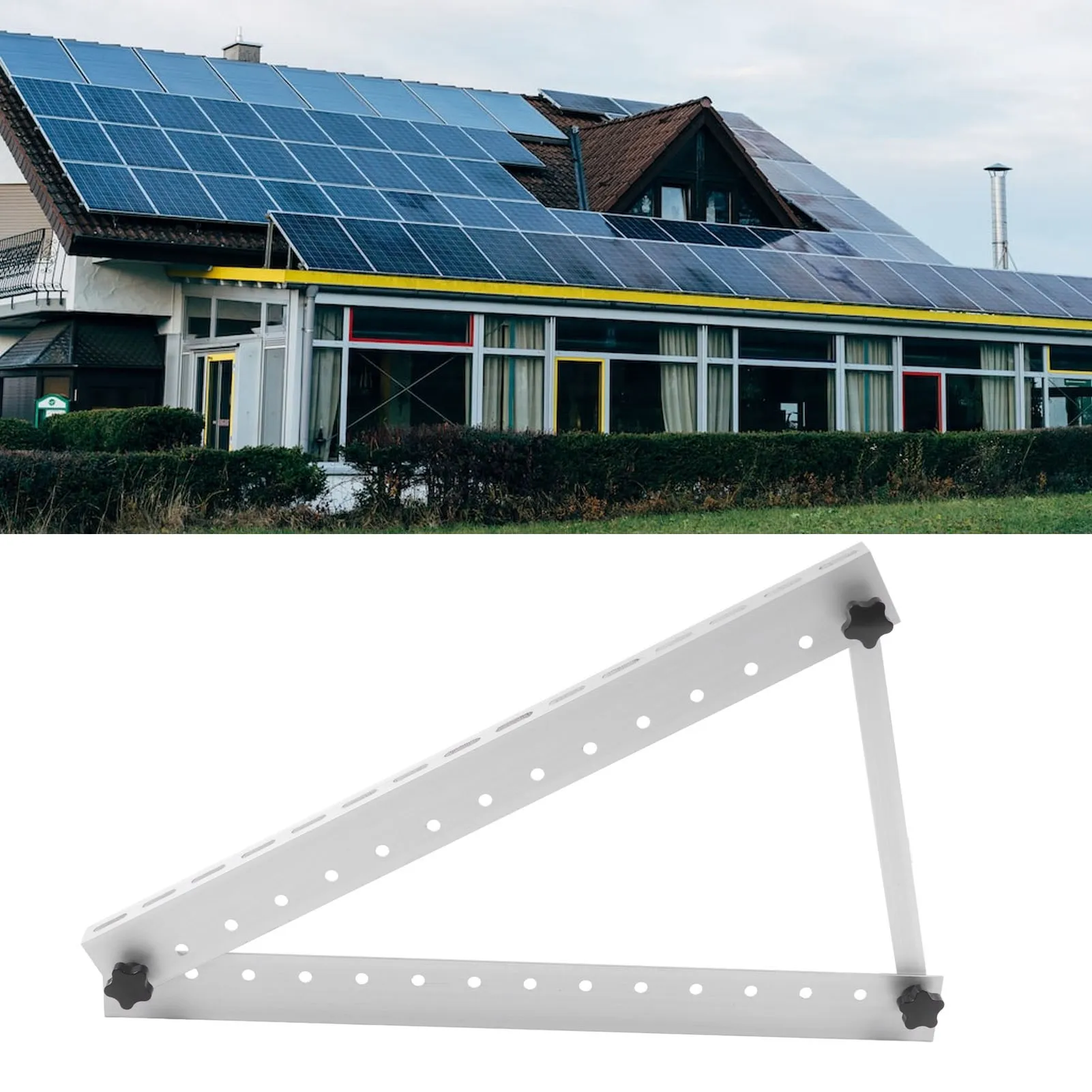 Aluminum Alloy Solar Brackets Aluminum Alloy Solar Tripod Brackets for Below 100W PV Panel Aluminum Alloy Solar Brackets