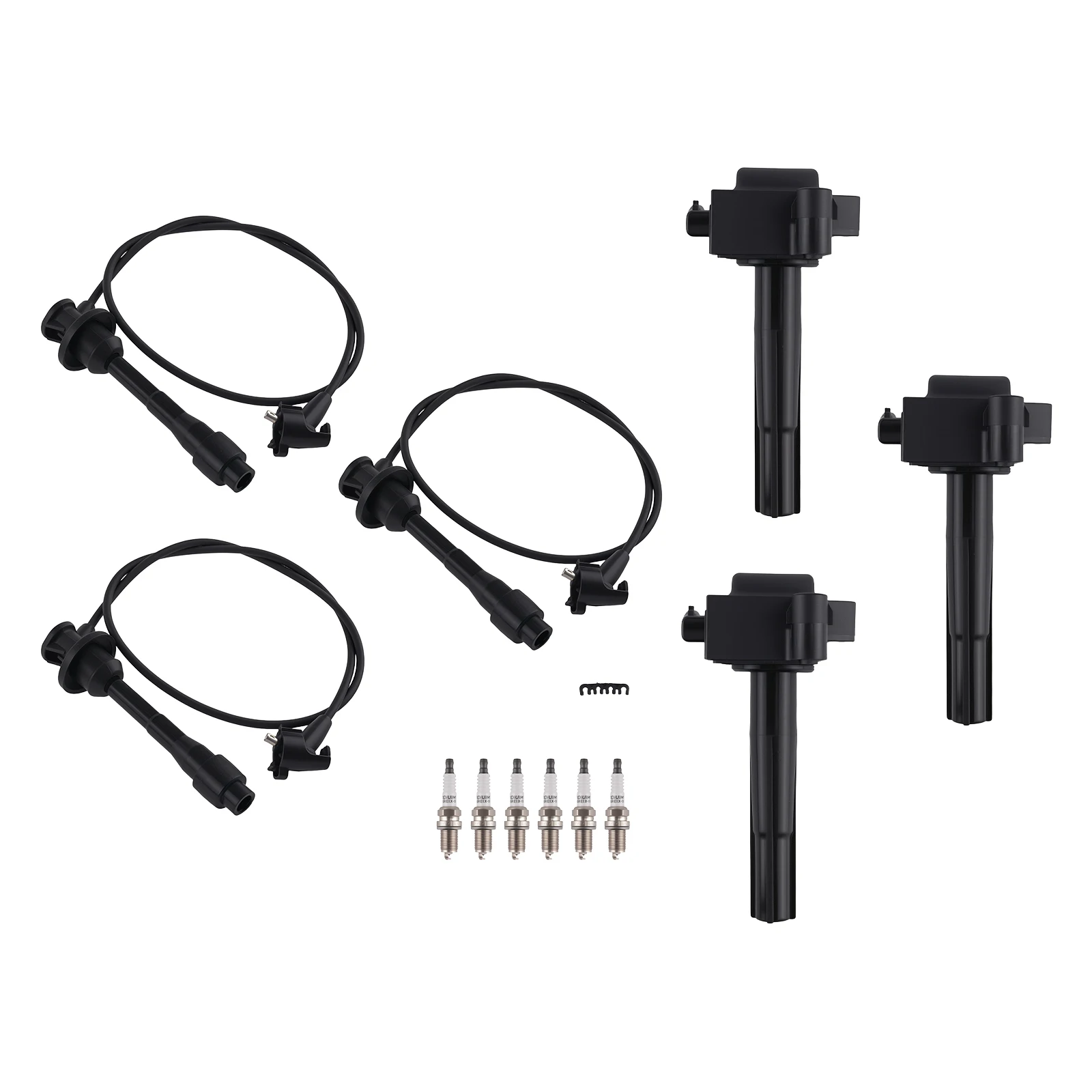 

3x Ignition Coil & 6x Spark Plug & Wires for Toyota Avalon Camry Sienna 3.0L V6