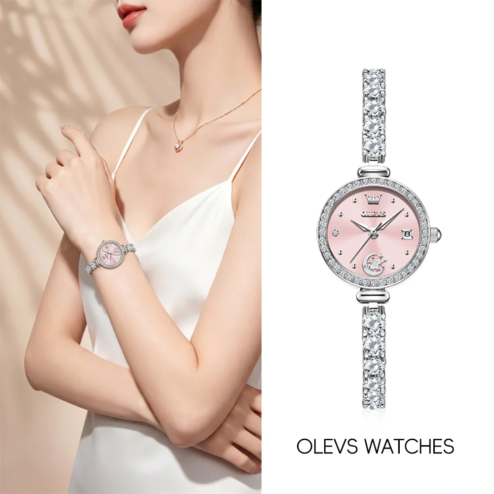 OLEVS 2998 Brand Original Authentic Watch for Woman Gift Box Bracelet Simple Quartz Women's Watch